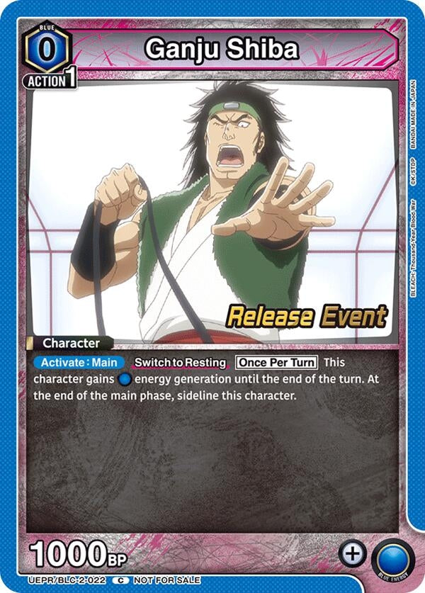 Image for Ganju Shiba (UEPR/BLC-2-022) (UEX01BT: BLEACH: Thousand-Year Blood War Vol.2 Release Event Cards) (UEX01BT_RE) - Union Arena