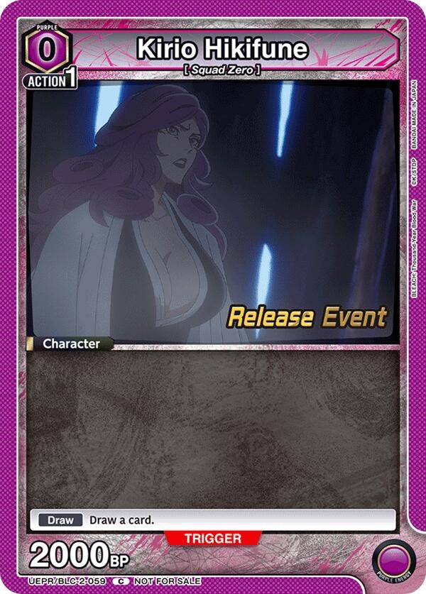 Image for Kirio Hikifune (UEPR/BLC-2-059) (UEX01BT: BLEACH: Thousand-Year Blood War Vol.2 Release Event Cards) (UEX01BT_RE) - Union Arena
