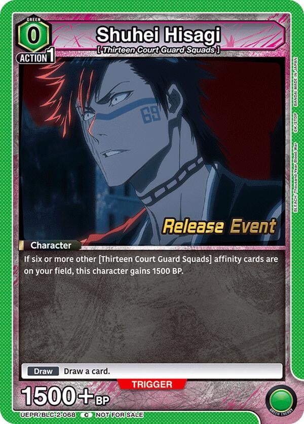 Image for Shuhei Hisagi (UEPR/BLC-2-068) (UEX01BT: BLEACH: Thousand-Year Blood War Vol.2 Release Event Cards) (UEX01BT_RE) - Union Arena