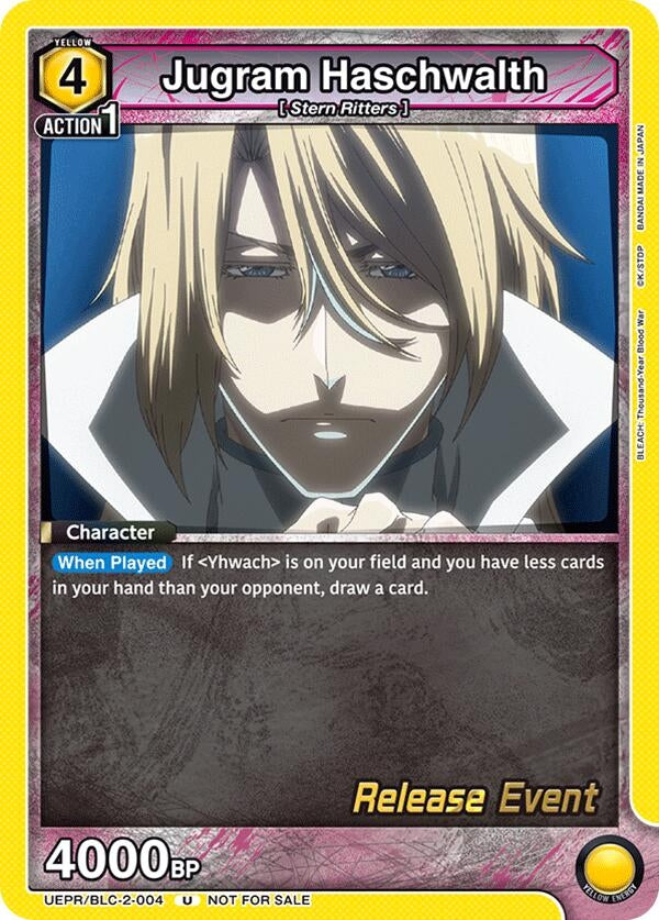 Image for Jugram Haschwalth (UEPR/BLC-2-004) (UEX01BT: BLEACH: Thousand-Year Blood War Vol.2 Release Event Cards) (UEX01BT_RE) - Union Arena