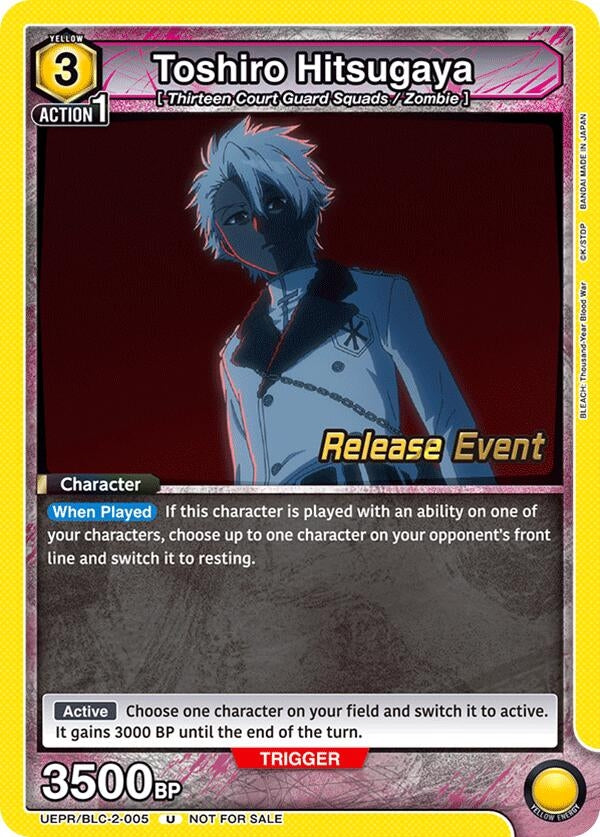 Image for Toshiro Hitsugaya (005) (UEPR/BLC-2-005) (UEX01BT: BLEACH: Thousand-Year Blood War Vol.2 Release Event Cards) (UEX01BT_RE) - Union Arena