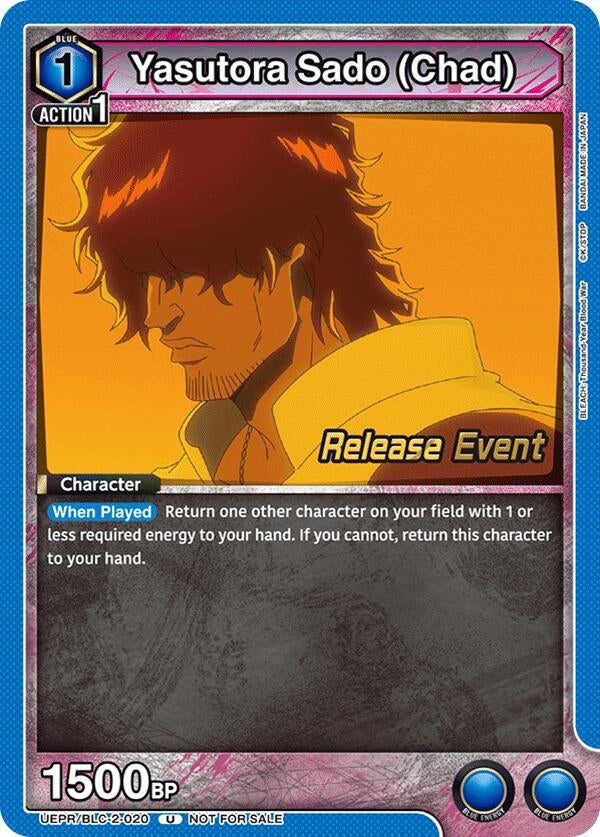 Image for Yasutora Sado (Chad) (UEPR/BLC-2-020) (UEX01BT: BLEACH: Thousand-Year Blood War Vol.2 Release Event Cards) (UEX01BT_RE) - Union Arena