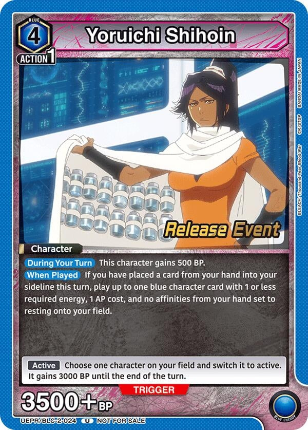 Image for Yoruichi Shihoin (UEPR/BLC-2-024) (UEX01BT: BLEACH: Thousand-Year Blood War Vol.2 Release Event Cards) (UEX01BT_RE) - Union Arena