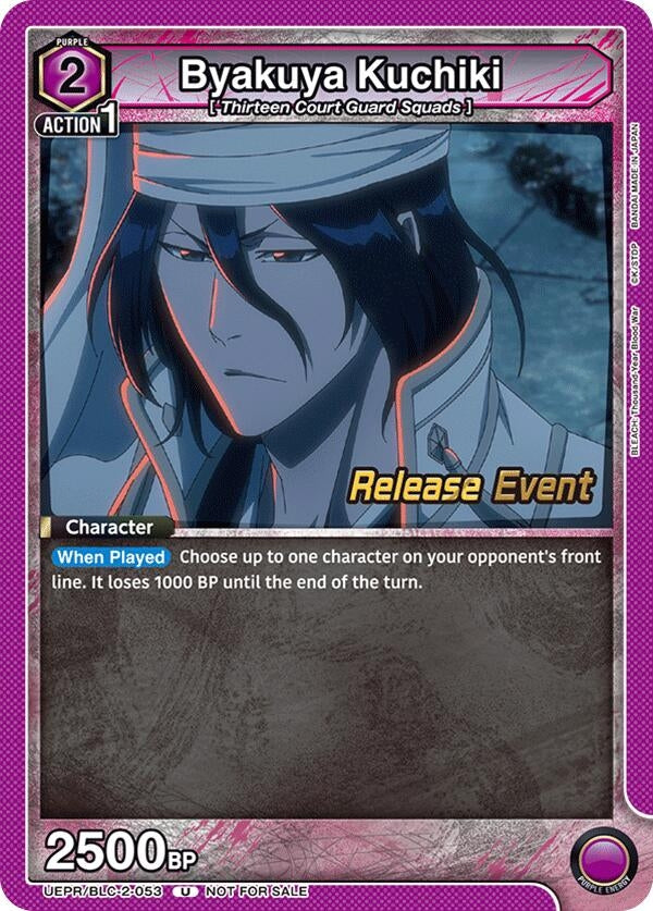 Image for Byakuya Kuchiki (053) (UEPR/BLC-2-053) (UEX01BT: BLEACH: Thousand-Year Blood War Vol.2 Release Event Cards) (UEX01BT_RE) - Union Arena