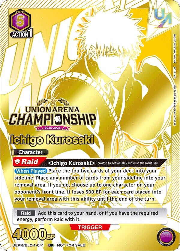 Image for Ichigo Kurosaki (Regionals 25-26) (UEPR/BLC-1-041) (Union Arena Promotion Cards) (UEPR) - Union Arena