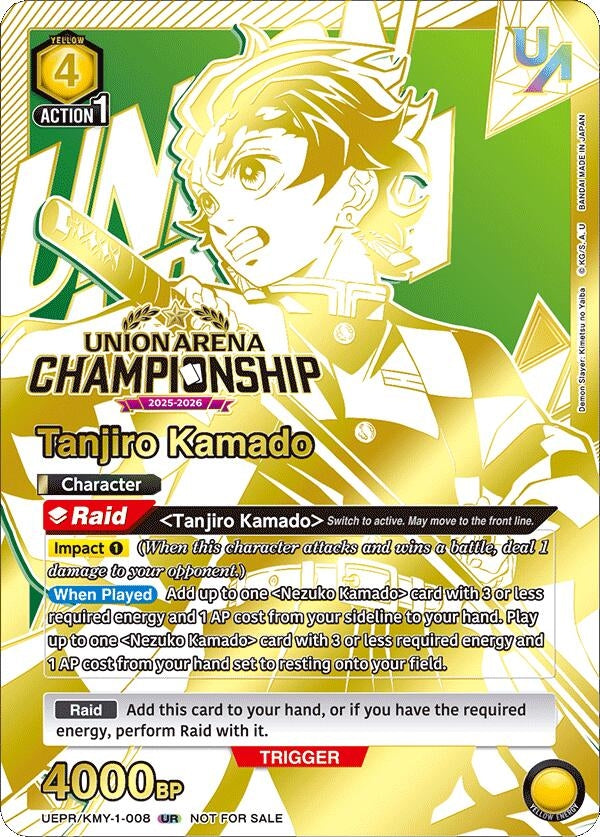 Image for Tanjiro Kamado (Regionals 25-26) (UEPR/KMY-1-008) (Union Arena Promotion Cards) (UEPR) - Union Arena