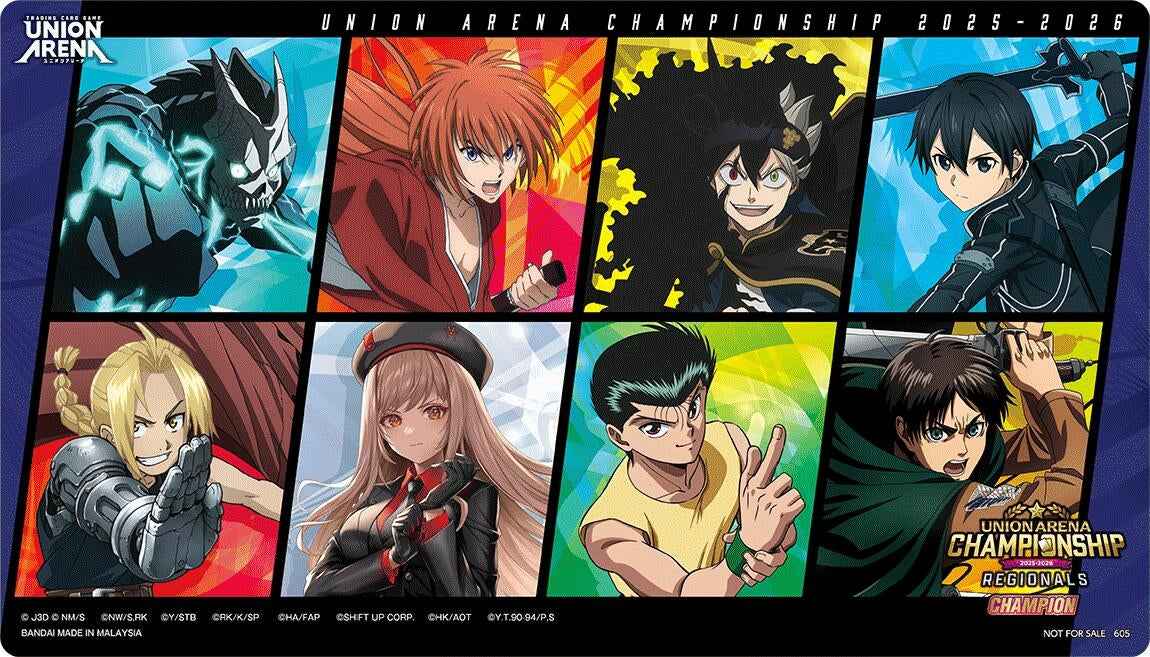 Image for Union Arena Regionals 25-26 Champion Playmat - Playmats
