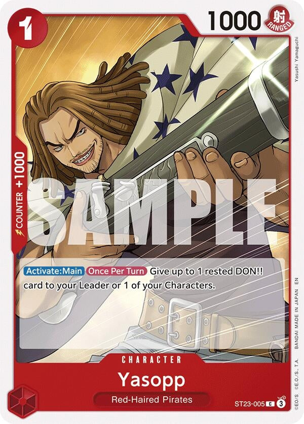 Image for Yasopp (ST23-005) (Starter Deck 23: RED Shanks) (ST-23) - One Piece Card Game