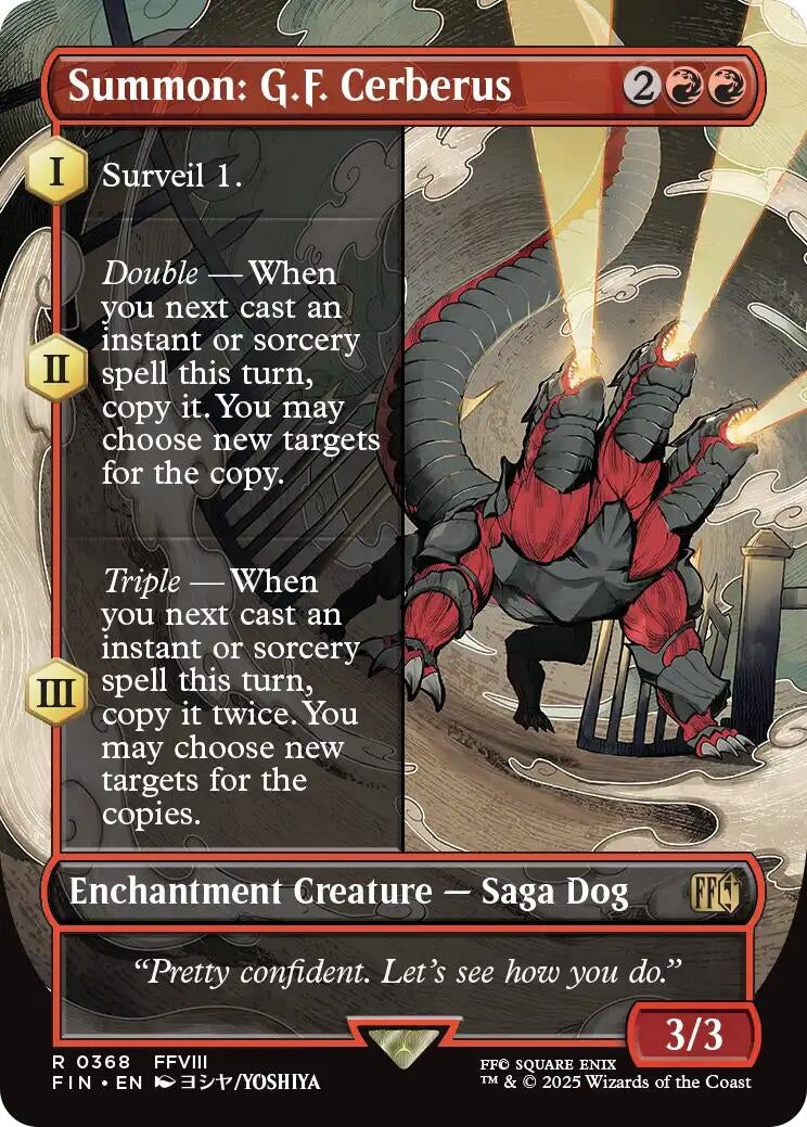 Summon: G.F. Cerberus (Borderless) (368) (FINAL FANTASY)