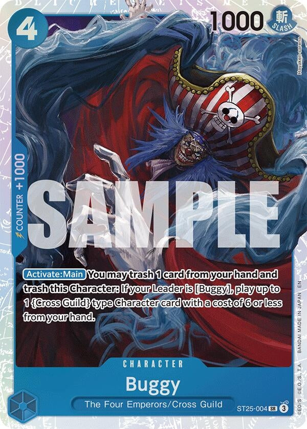 Image for Buggy (ST25-004) (Starter Deck 25: BLUE Buggy) (ST-25) - One Piece Card Game