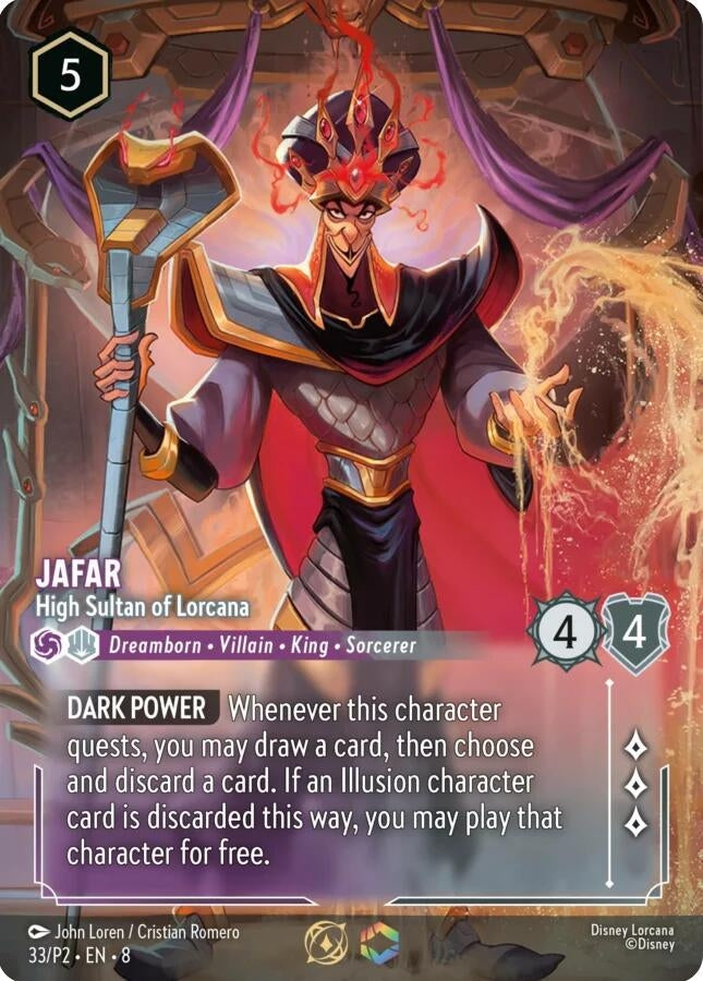 Image for Jafar - High Sultan of Lorcana (Store Championship) (33) (Disney Lorcana Promo Cards) (DLPC) - Disney Lorcana