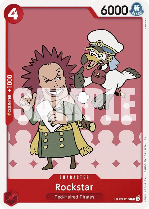 Image for Rockstar (Reprint) (OP09-016) (Starter Deck 23: RED Shanks) (ST-23) - One Piece Card Game