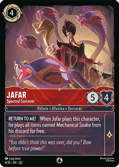 Image for Jafar - Spectral Sorcerer (6/35) (Illumineer's Quest: Palace Heist) (Q2) - Disney Lorcana