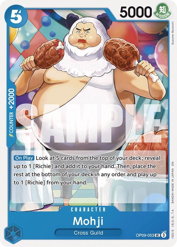 Image for Mohji (Reprint) (OP09-053) (Starter Deck 25: BLUE Buggy) (ST-25) - One Piece Card Game