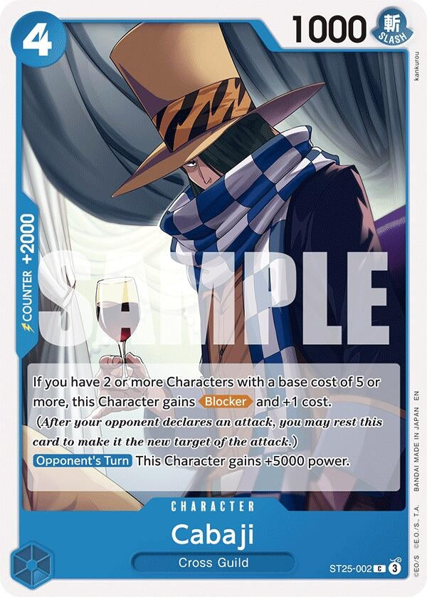 Image for Cabaji (ST25-002) (Starter Deck 25: BLUE Buggy) (ST-25) - One Piece Card Game