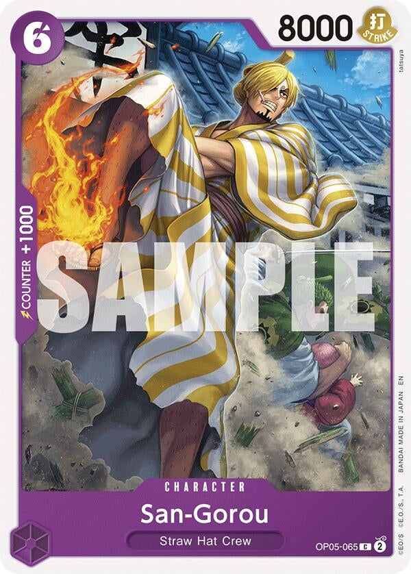 Image for San-Gorou (Reprint) (OP05-065) (Starter Deck 26: PURPLE/BLACK Monkey.D.Luffy) (ST-26) - One Piece Card Game