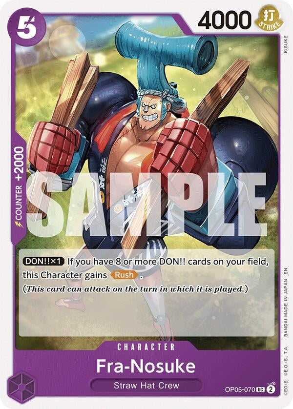 Image for Fra-Nosuke (Reprint) (OP05-070) (Starter Deck 26: PURPLE/BLACK Monkey.D.Luffy) (ST-26) - One Piece Card Game