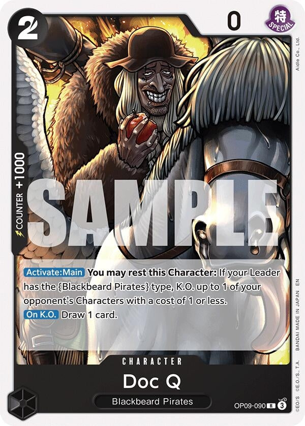 Image for Doc Q (Reprint) (OP09-090) (Starter Deck 27: BLACK Marshall.D.Teach) (ST-27) - One Piece Card Game