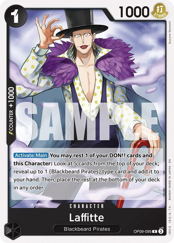 Image for Laffitte (Reprint) (OP09-095) (Starter Deck 27: BLACK Marshall.D.Teach) (ST-27) - One Piece Card Game