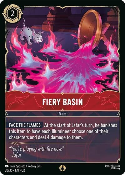 Image for Fiery Basin (26/35) (Illumineer's Quest: Palace Heist) (Q2) - Disney Lorcana