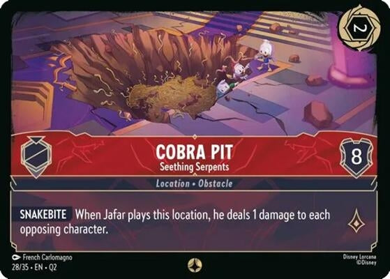 Image for Cobra Pit - Seething Serpents (28/35) (Illumineer's Quest: Palace Heist) (Q2) - Disney Lorcana