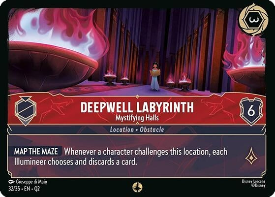 Image for Deepwell Labyrinth - Mystifying Halls (32/35) (Illumineer's Quest: Palace Heist) (Q2) - Disney Lorcana