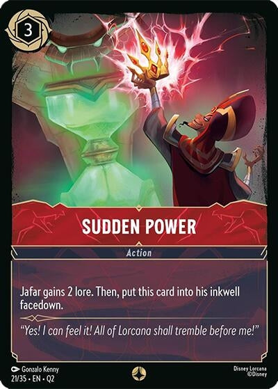 Image for Sudden Power (21/35) (Illumineer's Quest: Palace Heist) (Q2) - Disney Lorcana