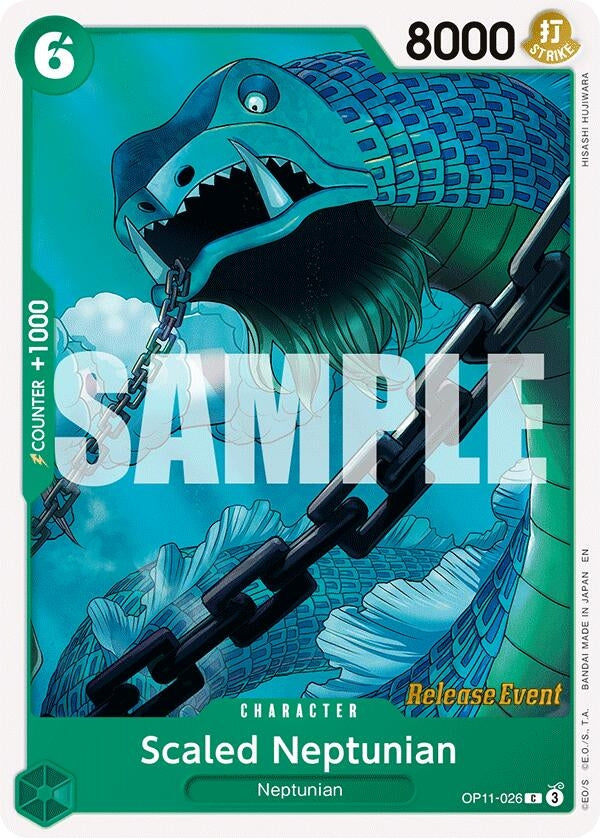 Image for Scaled Neptunian (OP11-026) (A Fist of Divine Speed Release Event Cards) (OP11 RE) - One Piece Card Game