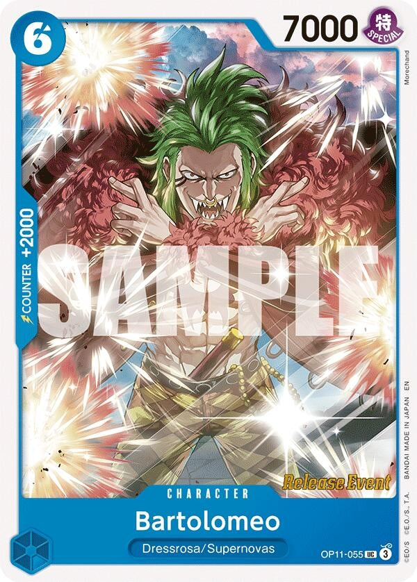 Image for Bartolomeo (OP11-055) (A Fist of Divine Speed Release Event Cards) (OP11 RE) - One Piece Card Game