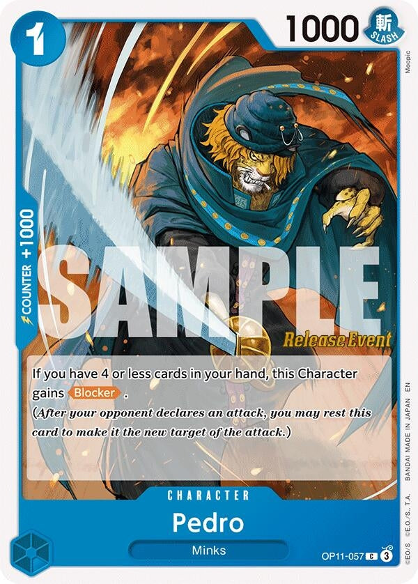 Image for Pedro (OP11-057) (A Fist of Divine Speed Release Event Cards) (OP11 RE) - One Piece Card Game