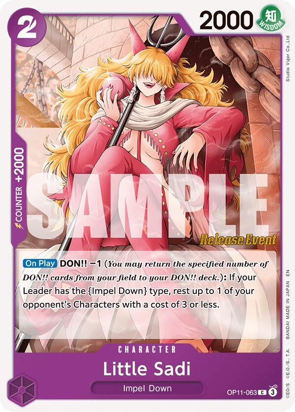 Image for Little Sadi (OP11-063) (A Fist of Divine Speed Release Event Cards) (OP11 RE) - One Piece Card Game