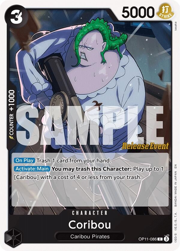Image for Coribou (OP11-086) (A Fist of Divine Speed Release Event Cards) (OP11 RE) - One Piece Card Game