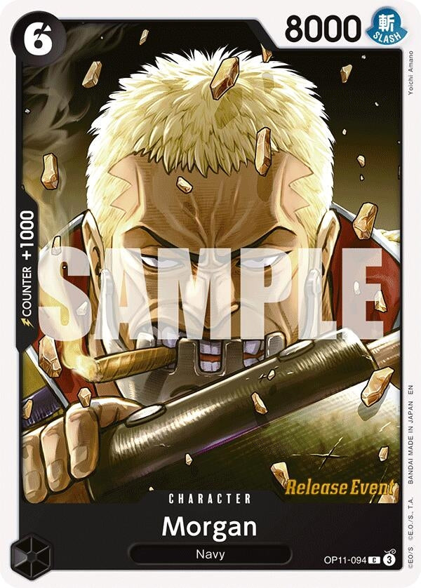 Image for Morgan (OP11-094) (A Fist of Divine Speed Release Event Cards) (OP11 RE) - One Piece Card Game