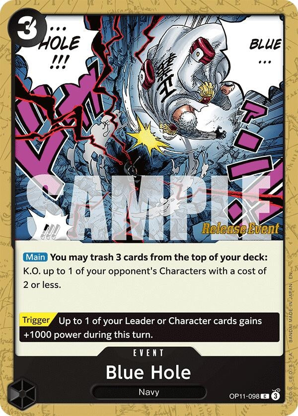 Image for Blue Hole (OP11-098) (A Fist of Divine Speed Release Event Cards) (OP11 RE) - One Piece Card Game