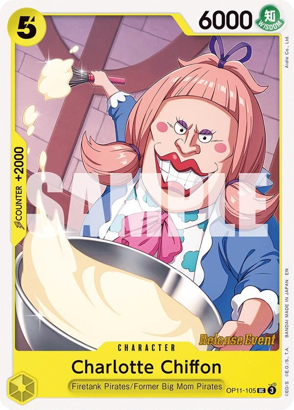 Image for Charlotte Chiffon (OP11-105) (A Fist of Divine Speed Release Event Cards) (OP11 RE) - One Piece Card Game