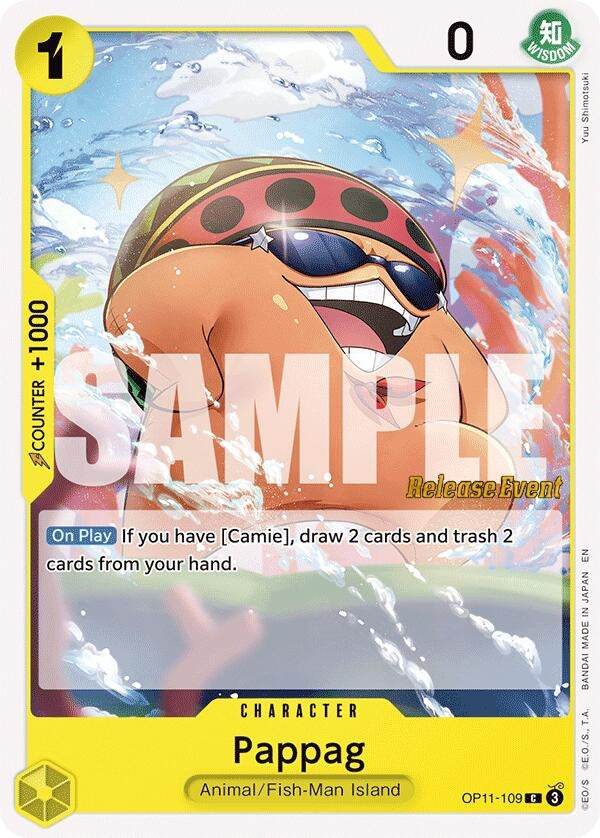 Image for Pappag (OP11-109) (A Fist of Divine Speed Release Event Cards) (OP11 RE) - One Piece Card Game