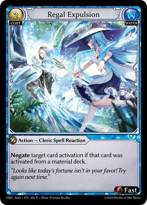 Image for Regal Expulsion (206) (Mercurial Heart Alter Edition) (MH Alter) - Grand Archive TCG
