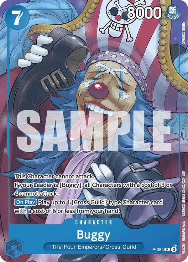 Image for Buggy (Promo Reprint) (P-084) (Starter Deck 25: BLUE Buggy) (ST-25) - One Piece Card Game
