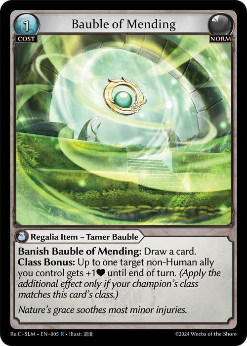 Image for Bauble of Mending (005) (Silvie, Slime Sovereign Re: Collection Lite) (SLMLTE) - Grand Archive TCG