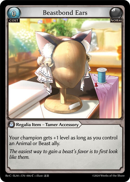Image for Beastbond Ears (006) (Silvie, Slime Sovereign Re: Collection Lite) (SLMLTE) - Grand Archive TCG