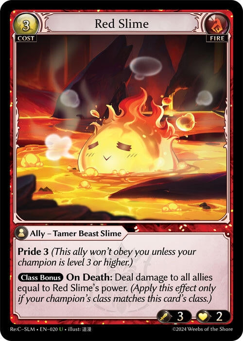 Image for Red Slime (020) (Silvie, Slime Sovereign Re: Collection Lite) (SLMLTE) - Grand Archive TCG