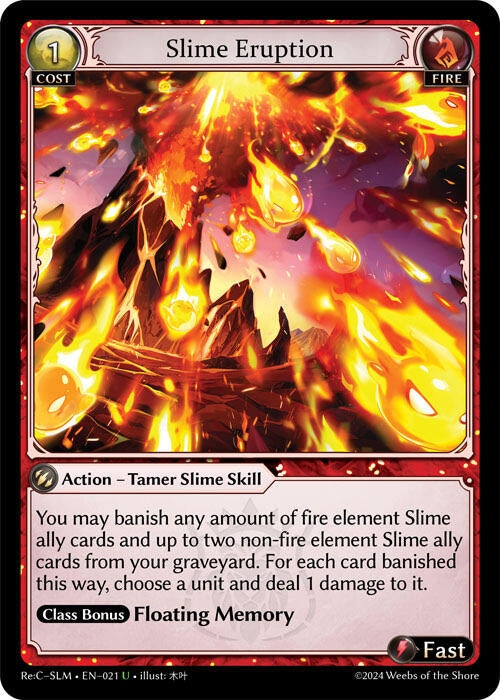 Image for Slime Eruption (021) (Silvie, Slime Sovereign Re: Collection Lite) (SLMLTE) - Grand Archive TCG
