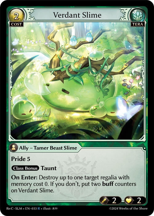 Image for Verdant Slime (033) (Silvie, Slime Sovereign Re: Collection Lite) (SLMLTE) - Grand Archive TCG