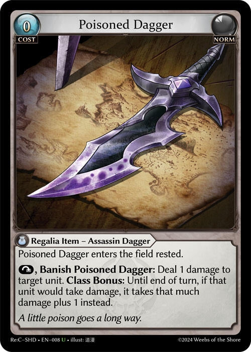 Image for Poisoned Dagger (008) (Tristan, Shadowdancer Re:Collection Lite) (SHDLTE) - Grand Archive TCG