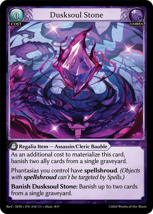 Image for Dusksoul Stone (010) (Tristan, Shadowdancer Re:Collection Lite) (SHDLTE) - Grand Archive TCG