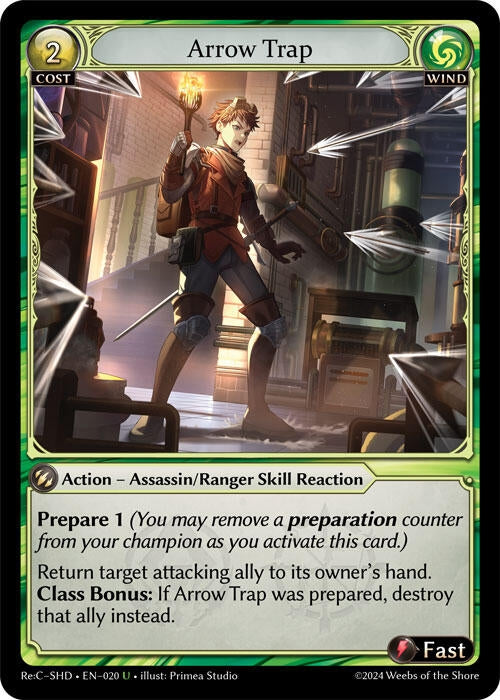 Image for Arrow Trap (020) (Tristan, Shadowdancer Re:Collection Lite) (SHDLTE) - Grand Archive TCG