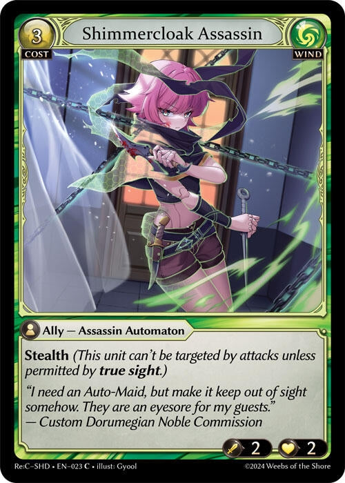 Image for Shimmercloak Assassin (023) (Tristan, Shadowdancer Re:Collection Lite) (SHDLTE) - Grand Archive TCG