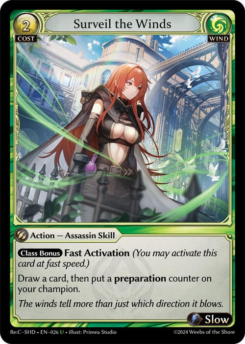 Image for Surveil the Winds (026) (Tristan, Shadowdancer Re:Collection Lite) (SHDLTE) - Grand Archive TCG