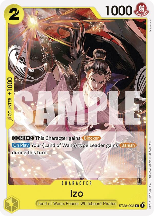 Image for Izo (ST28-002) (Starter Deck 28: GREEN/YELLOW Yamato) (ST-28) - One Piece Card Game