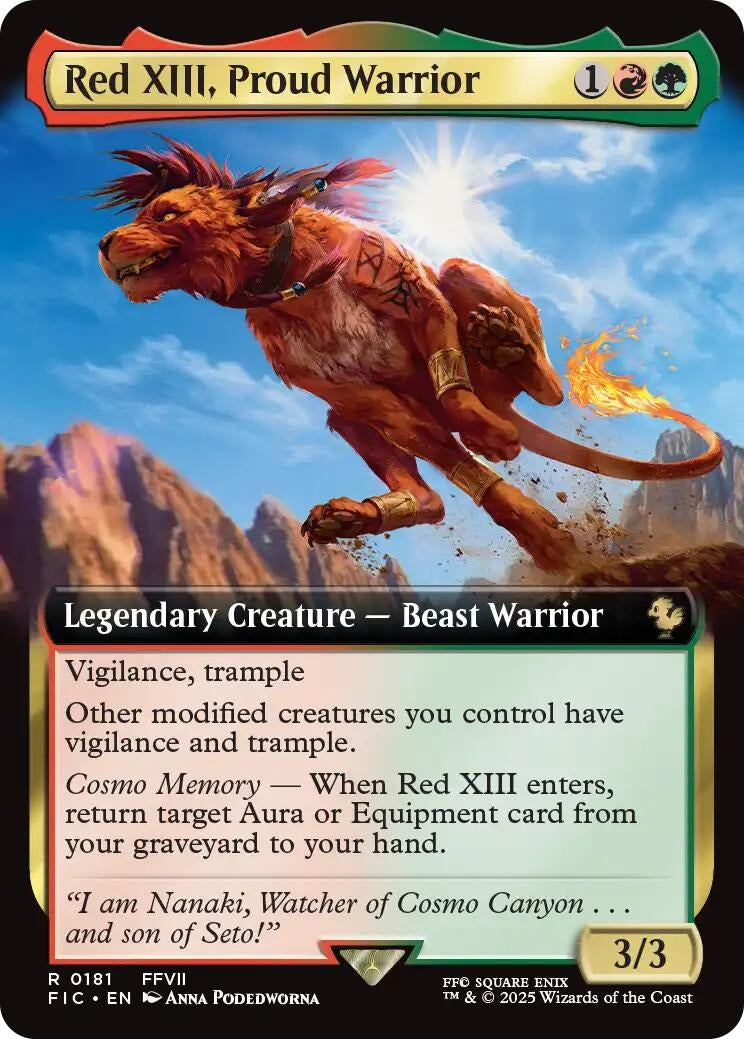 Red XIII, Proud Warrior (Extended Art) (181) (FINAL FANTASY)